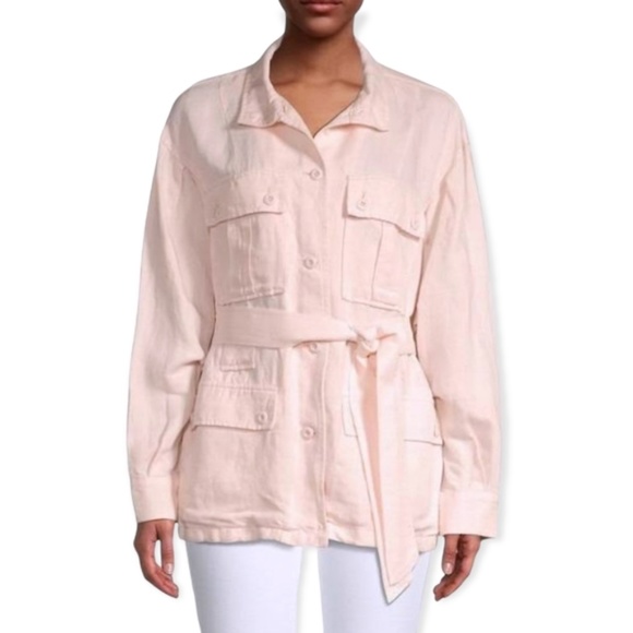 Joie Jackets & Coats Joie Sz Xl Linen Blend Safari Jacket In